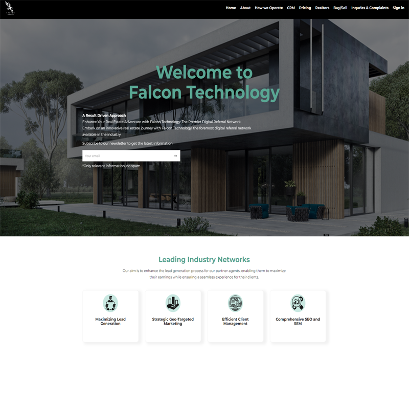 Falcon Technology website