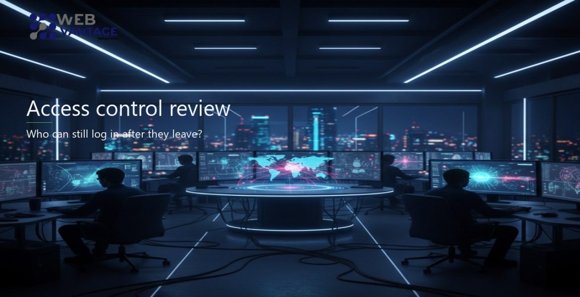 Access control review for UK SMEs — Web Vantage Insights cover