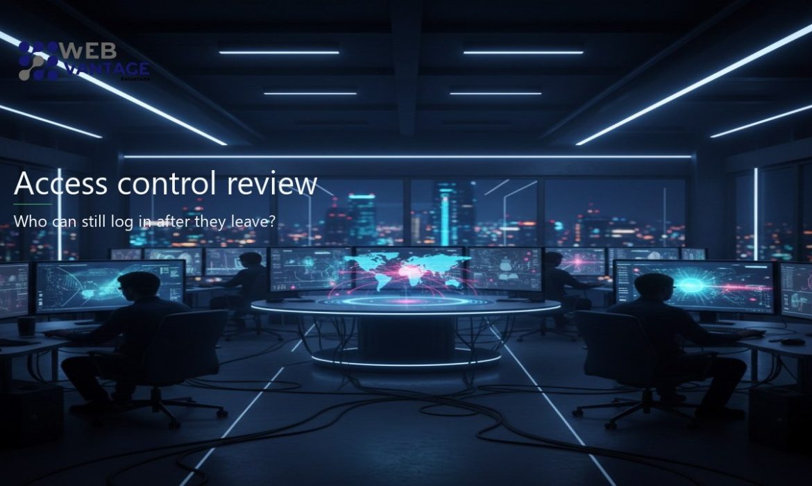 Access control review for UK SMEs — Web Vantage Insights cover