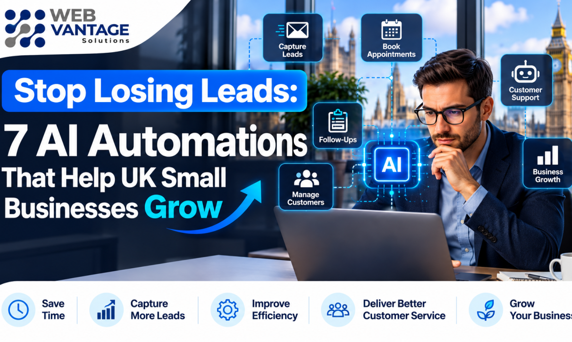 AI automation helping UK small businesses capture leads, manage customers and improve efficiency